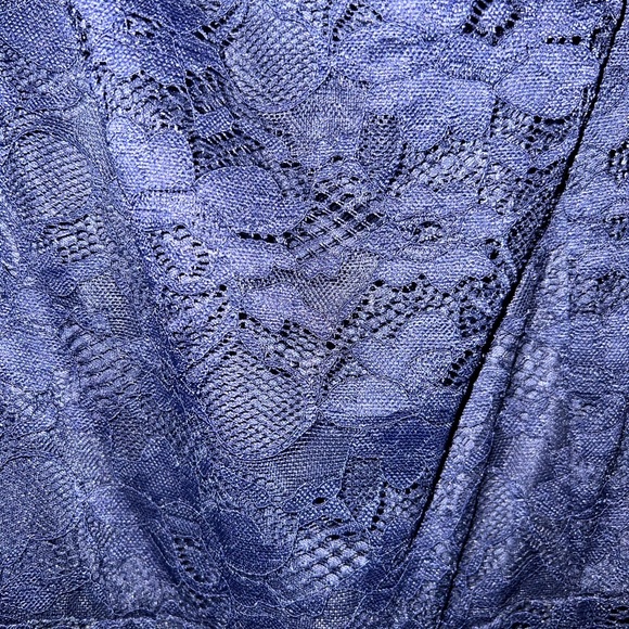 Navy lace full length gown - Picture 3 of 7